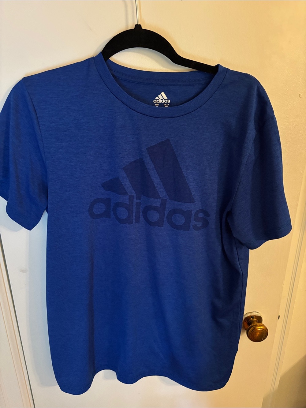 adidas Royal Blue Logo Crew Neck T-Shirt